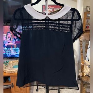 Princess Vera Wang Black and White Top